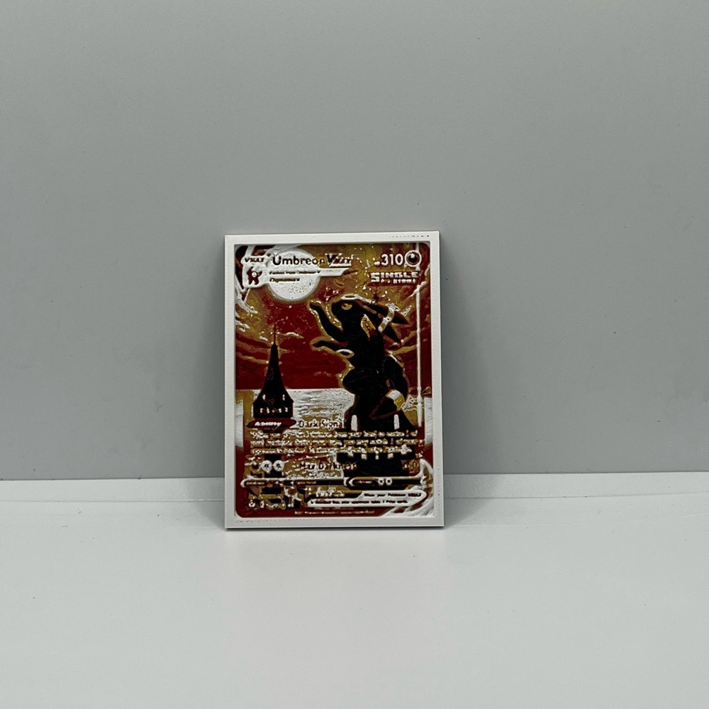 Umbreon Pokemon Card Scale 3D Printed Art